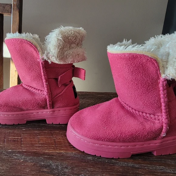Bebe Pink Toddler Boots - Size 6 - Picture 4 of 4